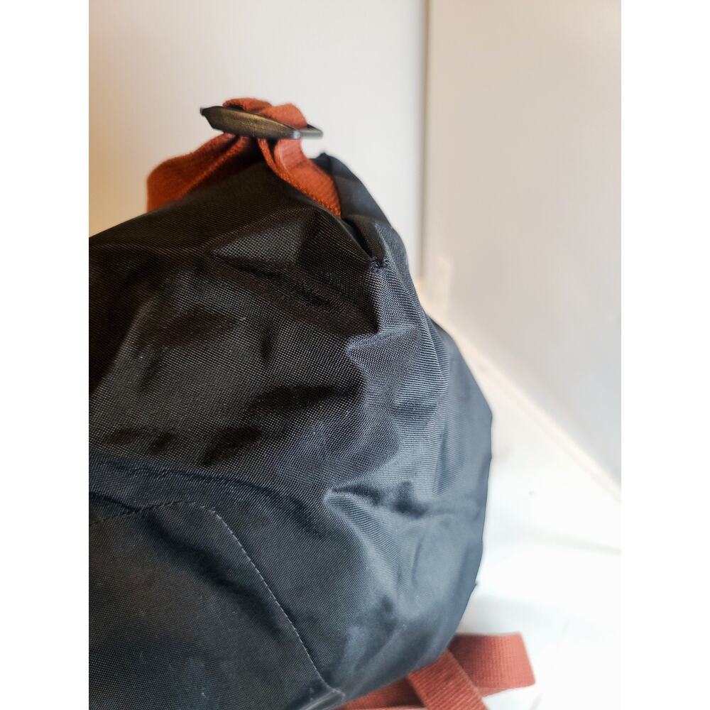 Longchamp Le Pliage Mini Backpack Black Nylon Black Leather Flap - Picture 6 of 7